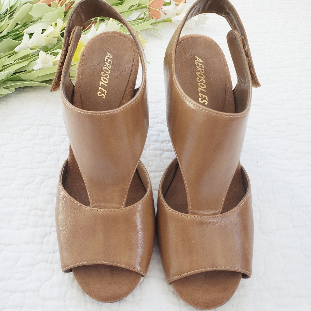 Aerosoles, Vivrance Slingback Peep Toe Sandals, 7 - Picture 2 of 6